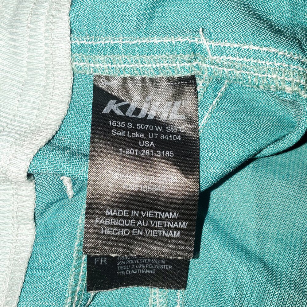 Kuhl Cabo Shorts Women's 6 Blue UPF 50 Cotton Blend Breathable Hiking Coastal - Picture 7 of 9